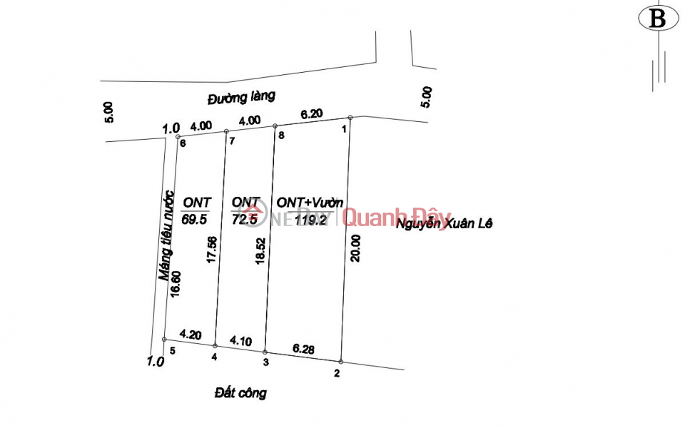 FO PRODUCTS HAVE NO SHADOW ON THE MARKET • Area 69.5m - 72m • Location at Chuong My upper area Sales Listings
