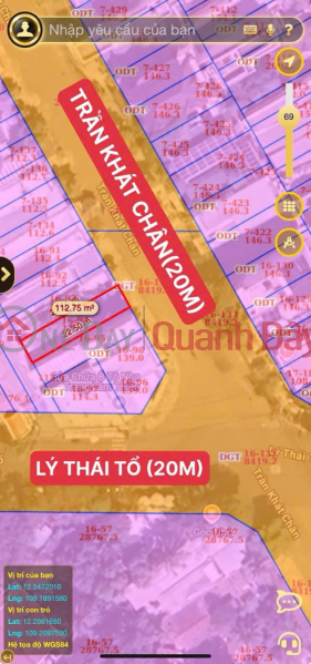 LAND FOR SALE ON TRAN KHAT CHAN STREET - VINH HOA, NHA TRANG - PRICE ONLY 5.6 BILLION! Vietnam, Sales đ 5.6 Billion