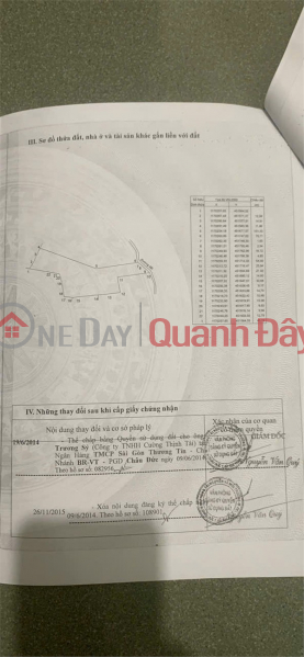 OWNER Needs to Sell Sao O Land Lot in Suoi Rao Commune, Chau Duc District, Ba Ria - Vung Tau Province. Sales Listings