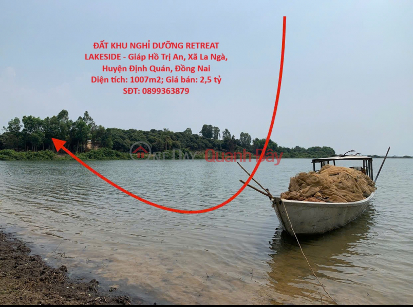 ĐẤT KHU NGHỈ DƯỠNG RETREAT LAKESIDE - Giáp Hồ Trị An, Xã La Ngà, Huyện Định Quán, Đồng Nai Niêm yết bán