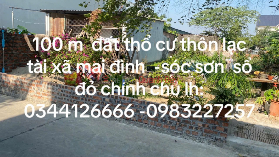 GOOD LOCATION - GOOD PRICE - Owner Needs to Quickly Sell Land at Lac Tai, Mai Dinh, Soc Son, Hanoi Sales Listings