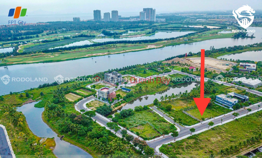 Selling 416m2 of land for FPT Da Nang villa, 500m2 of green space behind. Buy 1 get 2 Sales Listings