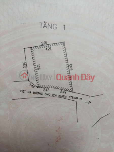 Bán nhà kiệt 572/129 Ông Ích Khiêm. Quận Hải Châu - Đà Nẵng . Niêm yết bán