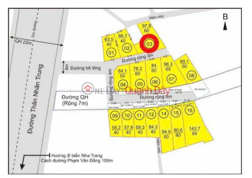 2-Front Land Lot for Sale on De Street, Vinh Hoa, Nha Trang !! Sales Listings