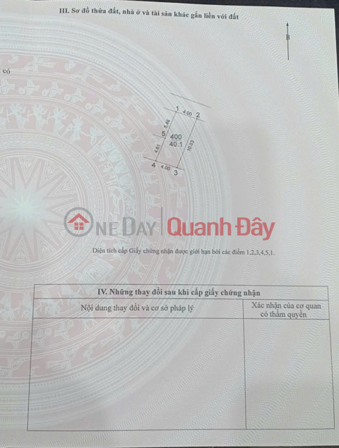 BÁN ĐẤT 40.1M2 CỔ DƯƠNG TIÊN DƯƠNG ĐÔNG ANH - THÔNG Ô TÔ - GIÁ HƠN 3 TỶ _0