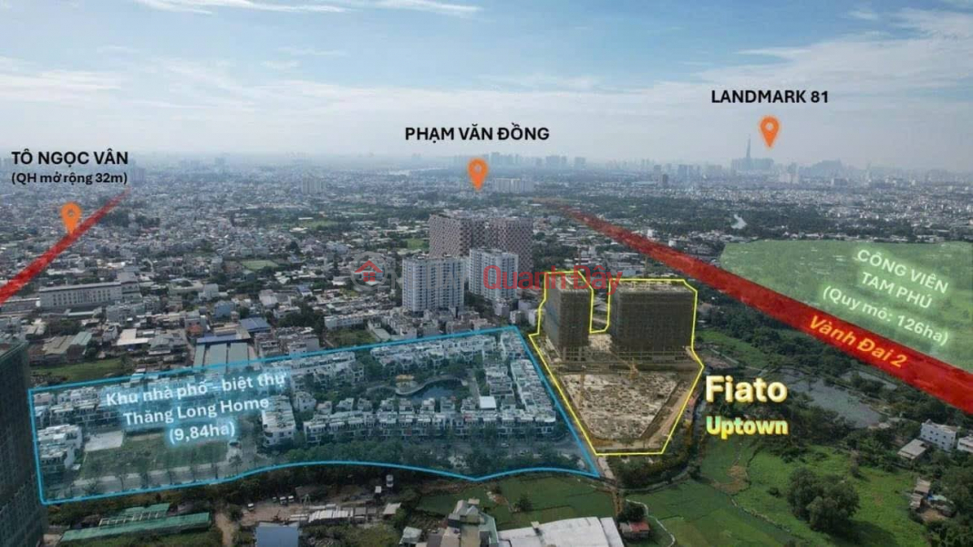 Only 62 million VND\\/m2. FIATO UPTOWN Shophouses offer a luxurious lifestyle right in the heart of Thu Duc. Sales Listings