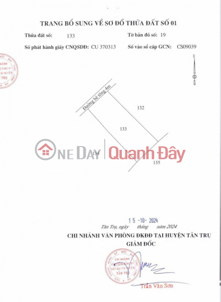 Property Search Vietnam | OneDay | Residential, Sales Listings, BEAUTIFUL LAND - PROFITABLE INVESTMENT - Owner Needs to Sell Land in Duc Tan Commune, Tan Tru, Long An