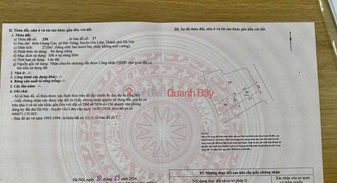 3-STOREY HOUSE FOR SALE ON BUSINESS STREET - GIANG CAO - BAT TRANG, Price 4.3 billion Sales Listings