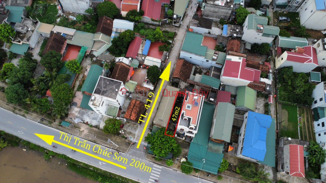 I want to sell a 47m2 plot of land, only 2.x billion (x tiny),frontage on Nguyen Anh Troi street, vast sidewalk, Sales Listings