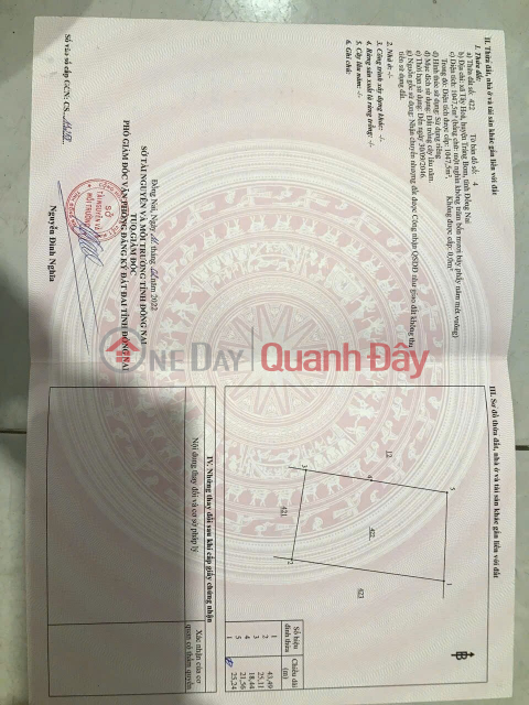 BEAUTIFUL LAND - GOOD PRICE - URGENT SALE Potential Land Lot In Tay Hoa Commune, Trang Bom District, Dong Nai _0