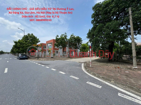 OWNER'S LAND - SUPER INVESTMENT PRICE IN Dang Xa Commune, Gia Lam, Hanoi _0