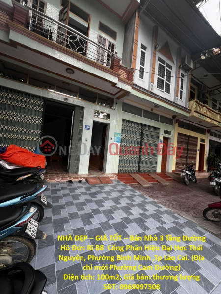 BEAUTIFUL HOUSE – GOOD PRICE – 3-Story House for Sale on Ho Duc Ri Street B8, near the entrance to Thai Nguyen University Branch Campus, Lao Cai Sales Listings