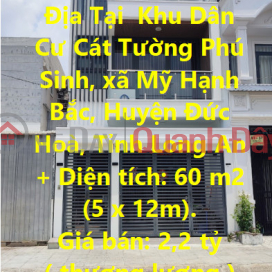 GENUINE Sold Beautiful House Good Location In Duc Hoa Long An Province _0