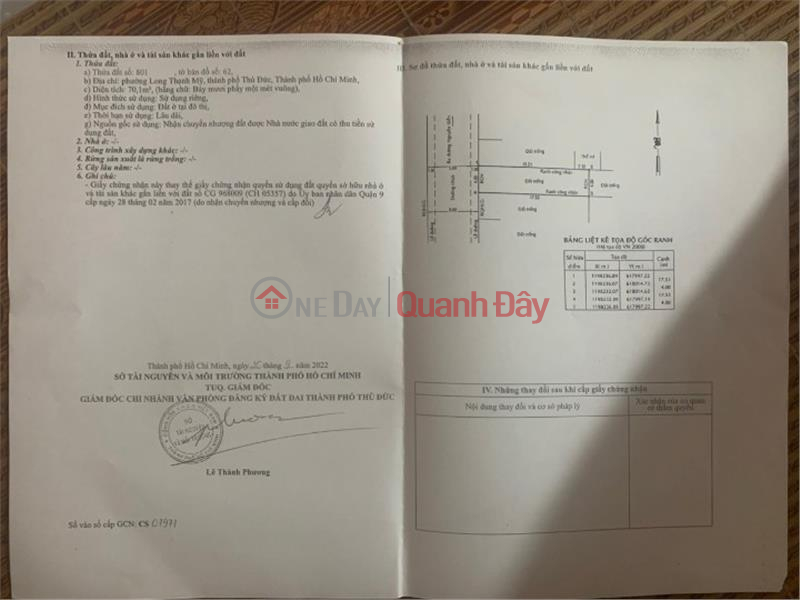 CHÍNH CHỦ CẦN BÁN NHANH LÔ ĐẤT TIỀM NĂNG TẠI TP Thủ Đức, TPHCM | Việt Nam, Bán | đ 3,8 tỷ