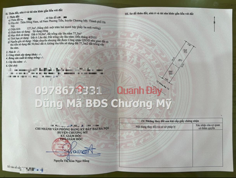 Property Search Vietnam | OneDay | Residential Sales Listings PRICE ONLY 1TY3 TO OWN BEAUTIFUL LOT OF LAND IN NAM PHUONG TIEN-CHUONG MY