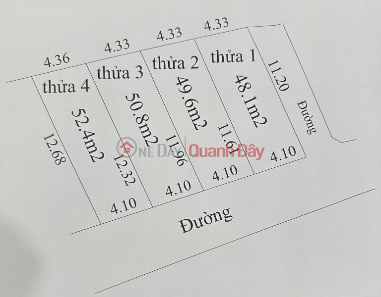 Open for sale 4 adjacent lots in Nghia Trai, Tan Quang, Van Lam, Hung Yen, Good price for investment. If you have any needs, please contact us. Sales Listings