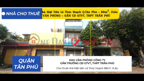 House for rent on Le Thuc Hoach Street, 88m², 2 floors - OFFICE AREA, SCHOOL _0