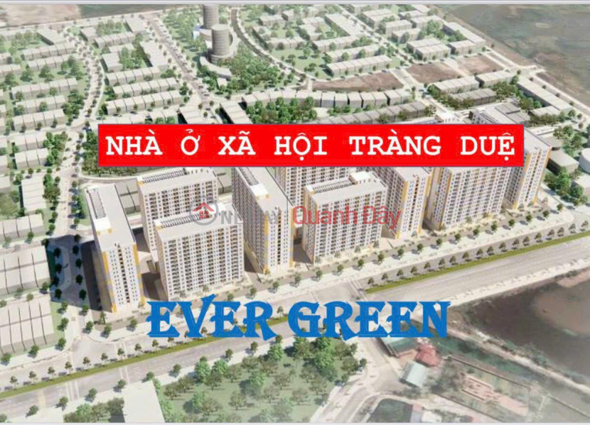 Evergreen Trang Due social housing project 2023 includes 10 15-storey buildings Sales Listings