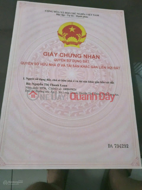 NHÀ CHÍNH CHỦ - GIÁ TỐT - Đường 824, Xã Lương Bình, Bến Lức, Long An _0