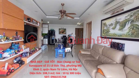 NHÀ ĐẸP - GIÁ TỐT - Bán Chung cư Toà Sunsquare 21 Lê Đức Thọ, Mỹ Đình 2, Nam Từ Liêm, Hà Nội _0