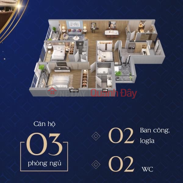 Property Search Vietnam | OneDay | Nhà ở | Niêm yết bán 3 phòng ngủ có từ các tầng 7 đến tầng 33
