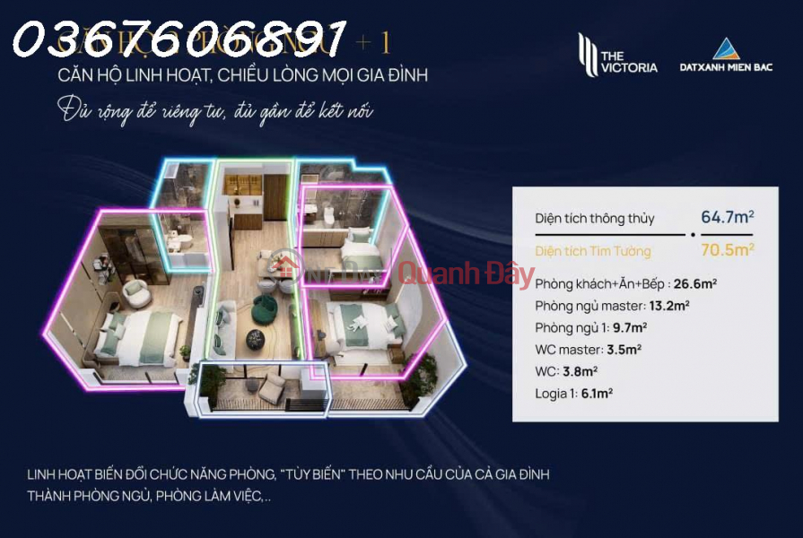 Property Search Vietnam | OneDay | Nhà ở Niêm yết bán | CĂN HỘ 2PN+1 - “MUA 2 ĐƯỢC 3” LỰA CHỌN HOÀN HẢO CHO GIA ĐÌNH