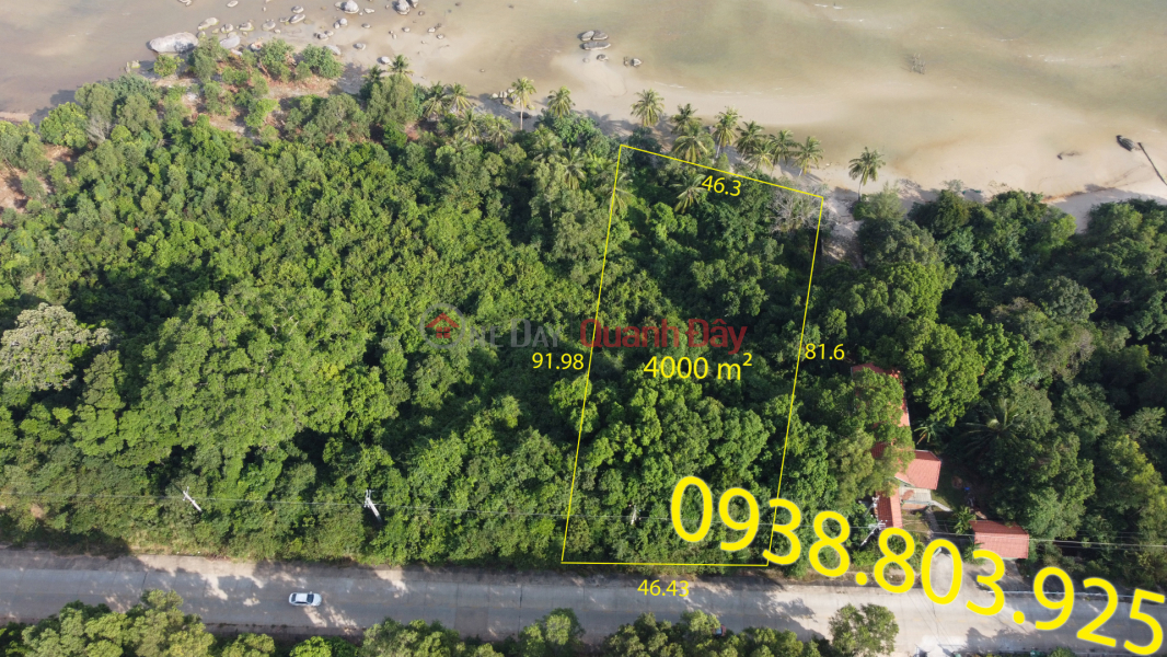 Selling 4000m2 - 18 million/m2 Ham Ninh Phu Quoc beach land 0938 803 925 Sales Listings