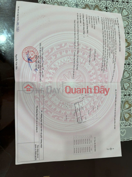 Bán lô đất 126m2 (mặt tiền 5m, view sông) Thuộc Thôn 3 - Tiền Phong - Quảng Yên - Quảng Ninh. Niêm yết bán