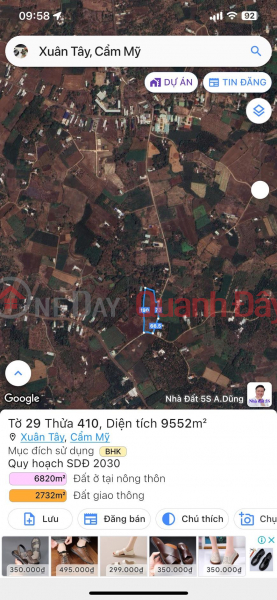 Property Search Vietnam | OneDay | Nhà ở Niêm yết bán, Chính Chủ Bán Nhanh Lô Đất Tại Xã Xuân Tây, Huyện Cẩm Mỹ, Tỉnh Đồng Nai.