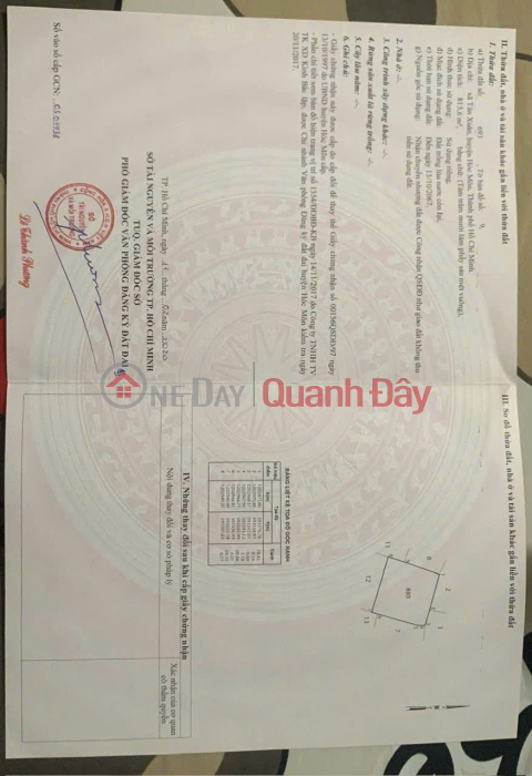 ĐẤT ĐẸP - GIÁ TỐT - Bán GẤP Lô Đất Tiềm Năng Tại Xã Tân Xuân, Hóc Môn, Hồ Chí Minh _0