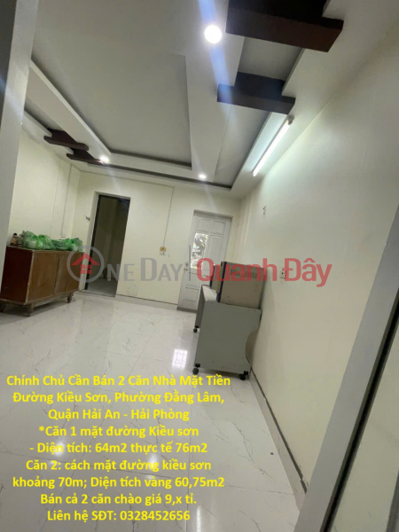 Chính Chủ Cần Bán 2 Căn Nhà Mặt Tiền Đường Kiều Sơn, Phường Đằng Lâm, Quận Hải An - Hải Phòng Niêm yết bán