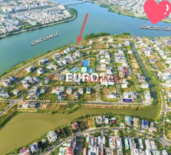 Property Search Vietnam | OneDay | Nhà ở Niêm yết bán | LÔ ĐẤT BIỆT THỰ VIEW SÔNG KHU EURO Village 2 (Làng Châu Âu 2)