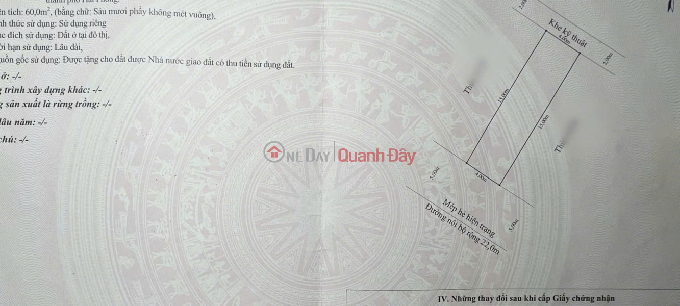 đ 9.1 Billion House for sale at Lot 22 Le Hong Phong - a super wide 22m road - 60m², 4 floors, price 9.1 billion VND.