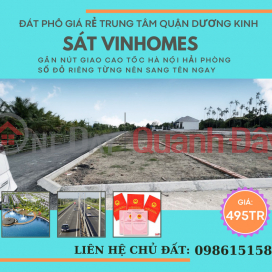 Cần bán 2 lô đất liền nhau mặt tiền rộng 9m nằm trong khu dân cư phường Hòa Nghĩa, quận Dương Kinh Hải Phòng. _0