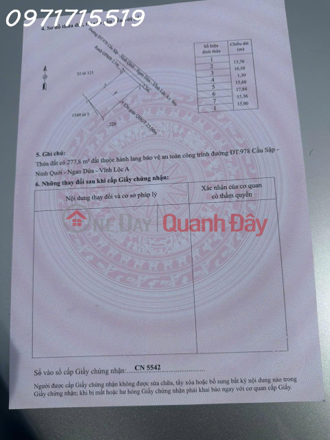 Owner needs money to quickly sell land lot in Chau Thoi commune, Ca Mau province, area 508.8m2, investment price _0