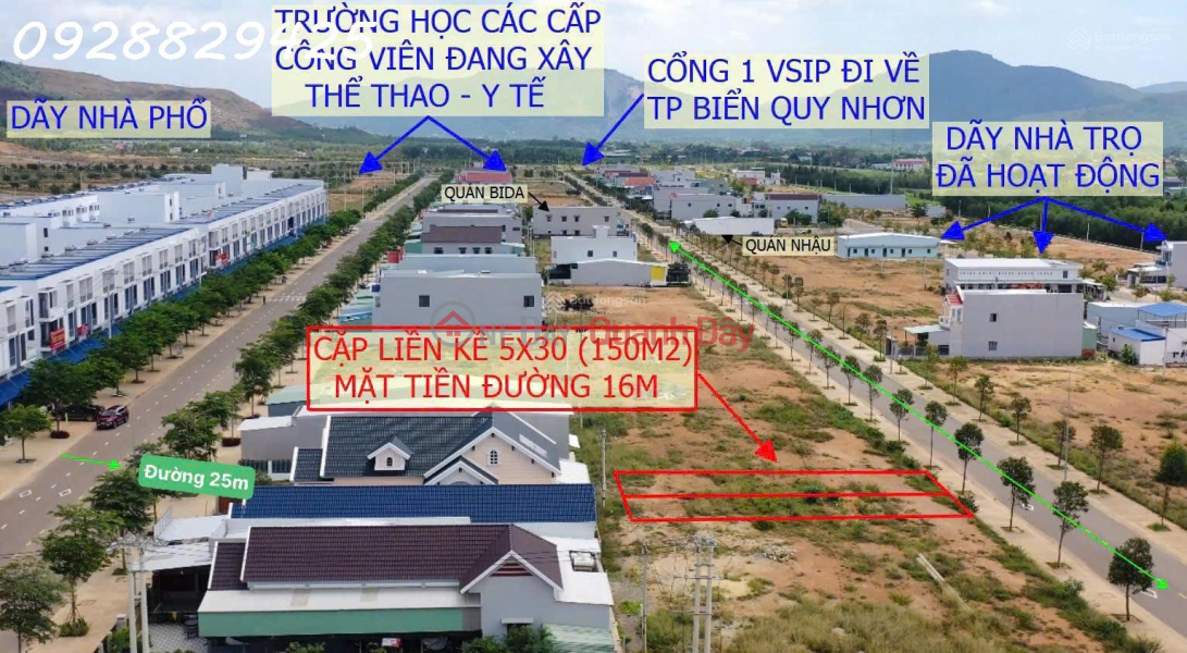 Property Search Vietnam | OneDay | Nhà ở | Niêm yết bán | Cần bán nhanh lô 150m2 ngay khu dân cư Vsip Bình Định liền kề TP biển Quy Nhơn