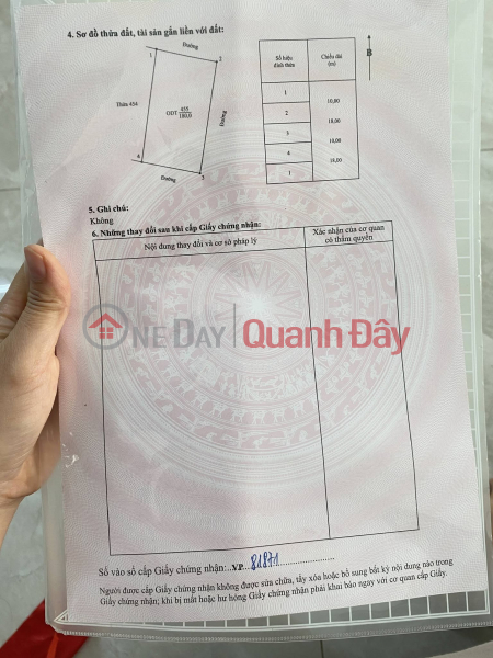 Property Search Vietnam | OneDay | Residential, Sales Listings Selling a 180m2 plot of land with full residential zoning in Tam Diep Ward, Ninh Binh Province. (The plot has three street frontages)