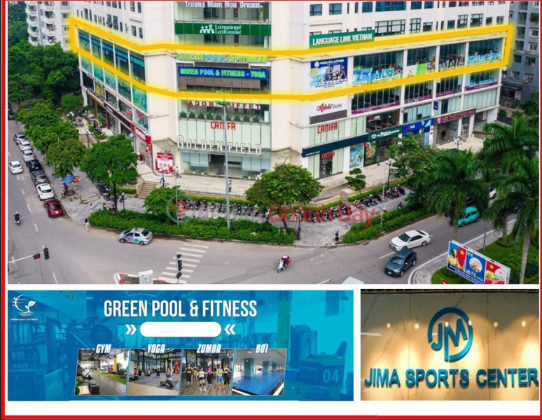 Selling Swimming Pool + Gym premises of Golden Field project, road surface of Ham - Nghi Nguyen Co Thach intersection, area 1337m2. Stable cash flow Sales Listings