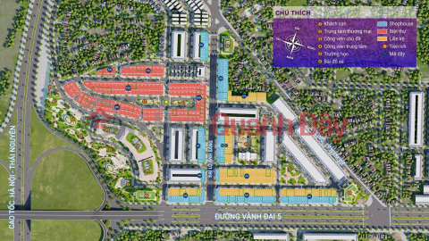 Owner sells diplomatic land plot in Yen Binh Xanh Urban Area - next to Samsung Industrial Park. Price from only _0