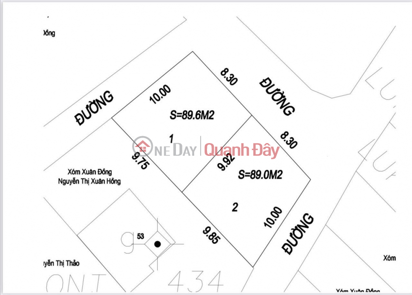 BEAUTIFUL LAND - GOOD PRICE - Land Lot For Sale Prime Location In Xuan Dong Hamlet - Nghi Duc Commune - Vinh City - Nghe An, Vietnam Sales đ 1.45 Billion