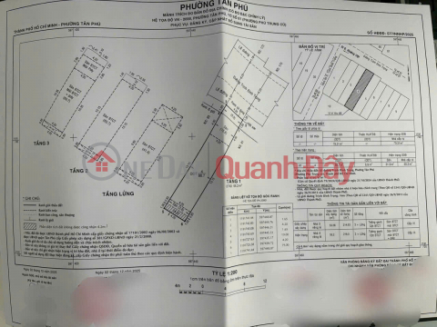 House for sale on Trinh Dinh Trong street, Tan Phu district, 3 floors, price 12.9 billion VND. _0