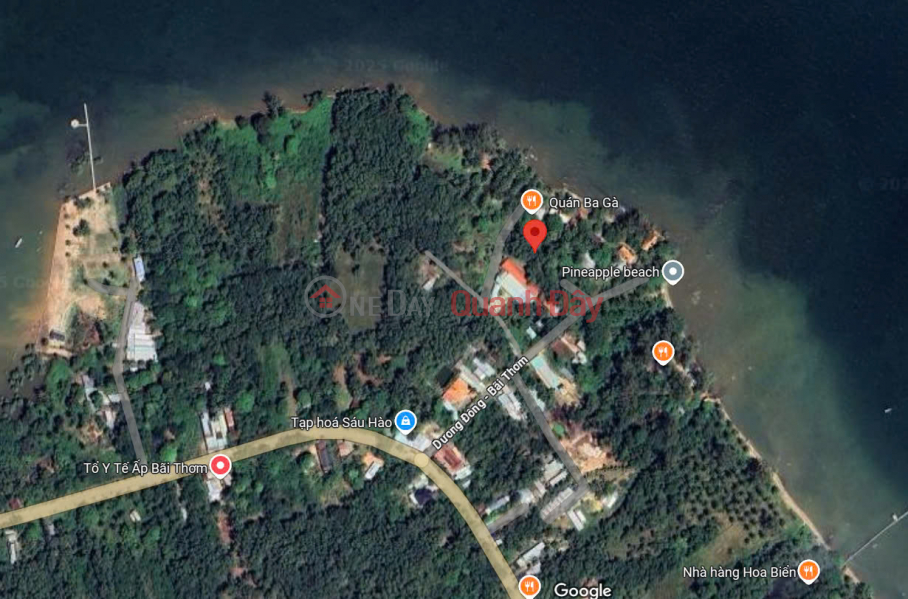 Land for sale with 2 frontages in Bai Thom, Duong Dong, near the sea, 1680m², pink book Sales Listings