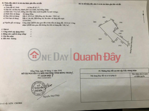 Selling a Land Lot with a Gift to the Owner's House Prime Location at Huynh Thuc Khang Street, Hoa An Commune, Cao Lanh, Dong Thap _0