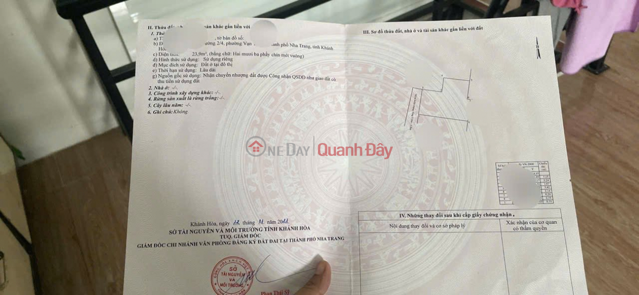 đ 1.4 Billion HOUSE FOR SALE IN CITY CENTRAL CITY WITH ATTITUDE IN ALLEY 2\\/4, NHA TRANG WARD, ONLY 1.4 YEARS