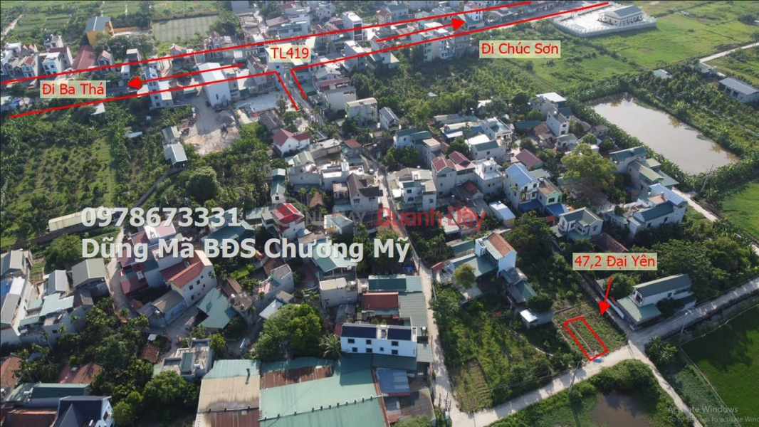 PRICE ONLY 1TY450 TO OWN LAND LOT OF 47.7M IN DAI YEN-CHUONG MY Sales Listings