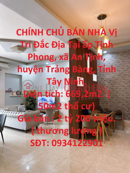 HOUSE FOR SALE, Prime Location In Trang Bang District, Tay Ninh Province. Sales Listings