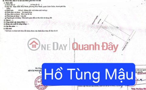 Land for sale on a 10.5m wide commercial street, Ho Tung Mau _0