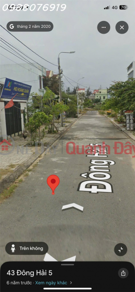 Land plot for sale on Dong Hai 5 street, Hoa Hai ward, Ngu Hanh Son district, Da Nang. Sales Listings