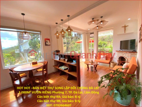 HOT HOT –BÁN BIỆT THỰ SONG LẬP ĐỒI THÔNG ĐÀ LẠT - 1.000M² VƯỜN RIÊNG Phường 7, TP. Đà Lạt, Lâm Đồng _0