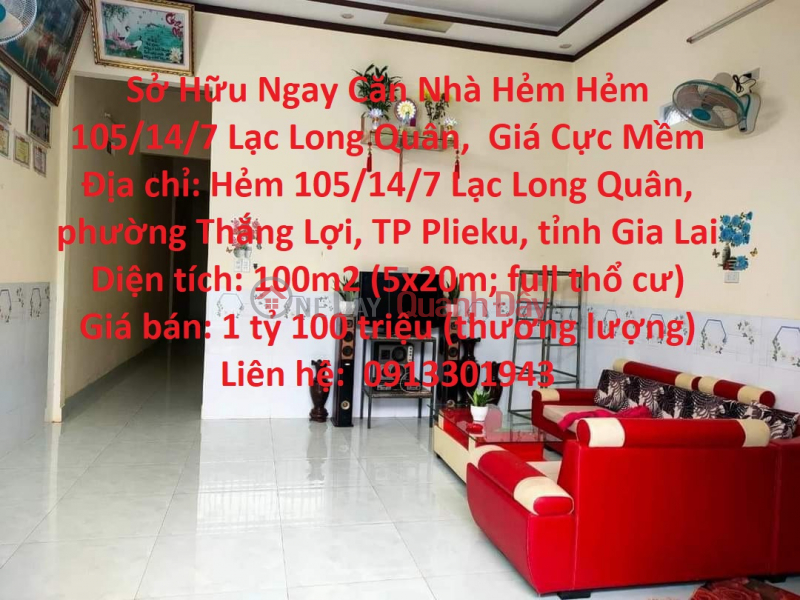 Own the House, Alley 105\\/14\\/7 Lac Long Quan, Very Soft Price Sales Listings